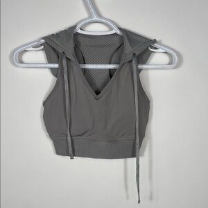 Gray Sleeveless Women's Top